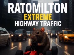 Игра Крыса Милтон: Экстремальное движение на шоссе онлайн Игра Крыса Милтон: Экстремальное движение на шоссе онлайн