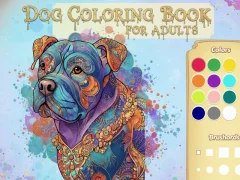 Dog Coloring Book for Adults
