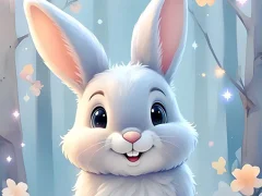 Игра Раскраска Пасхальный кролик онлайн