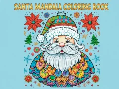 Santa Mandala Coloring Pages