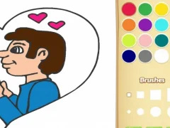 Игра Книжка раскраска для детей: Любовь онлайн Игра Книжка раскраска для детей: Любовь онлайн