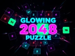 Glowing 2048 Puzzle