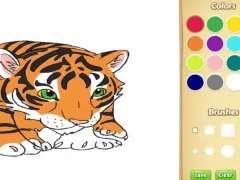 Игра Книжка раскраска: Тигренок онлайн