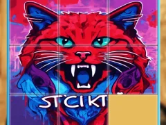 Игра Пазл: Безумные коты онлайн Игра Пазл: Безумные коты онлайн