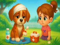 Игра Спасение и уход за потерянными щенками онлайн Игра Спасение и уход за потерянными щенками онлайн