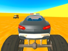 Игра Грузовики монстры: Полиция против бандитов онлайн