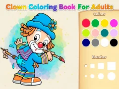 Clown Coloring Book For Adults