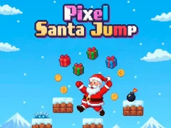Pixel Santa Jump