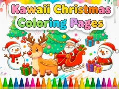 Kawaii Christmas Coloring Pages