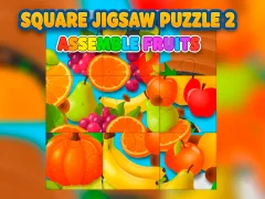 Square jigsaw Puzzle 2 — Assemble Fruits