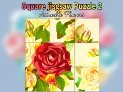 Square jigsaw Puzzle 2 Assemble Flowers