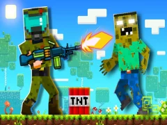 Игра Нуб против зомби. Приключения в подземельях онлайн