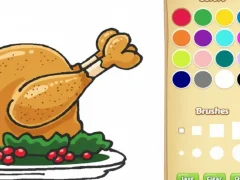 Игра Книжка раскраска для детей: Еда онлайн