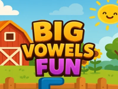 Игра Большие весёлые гласные онлайн Игра Большие весёлые гласные онлайн