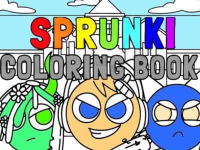 Игра Спрунки Книжка-раскраска онлайн