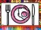 Color and Decorate Dinner Plate
