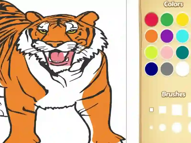 Tiger Coloring Book