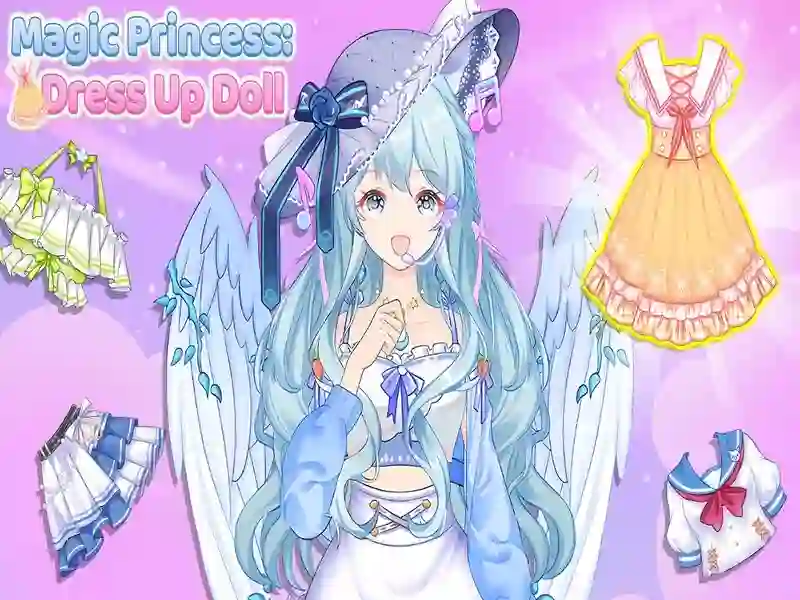 Игра Волшебная принцесса: Оденьте куклу онлайн Игра Волшебная принцесса: Оденьте куклу онлайн