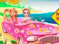 Игра Веселое автомобильное приключение принцесс онлайн
