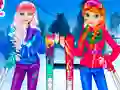 Игра Принцессы на лыжах онлайн
