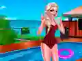 Игра Ледяная королева: день в бассейне онлайн