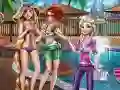 Игра Около бассейна онлайн