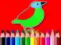 Back To School: Birds Coloring Book