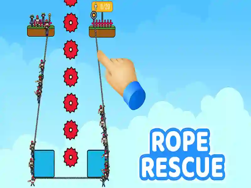 Игра Спасение с помощью веревки! онлайн