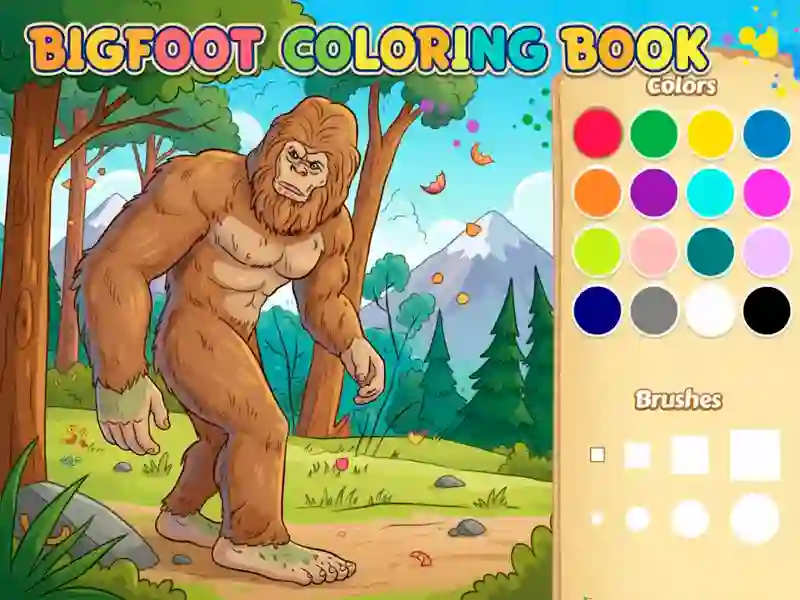 Bigfoot Coloring Book