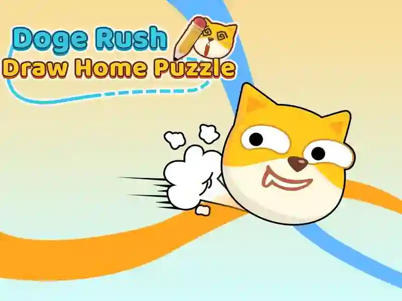 Игра Торопливая собака: Нарисуй путь домой онлайн