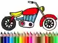 Back To School: Motorbike Coloring