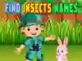Игра Найти названия насекомых онлайн