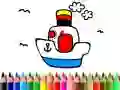 Back to School: Boat Coloring