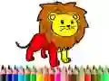 Back To School: Lion Coloring Book
