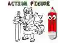 Back To School: Action Figure Coloring