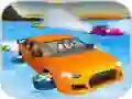Crazy Water Surfing Car Race