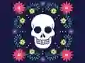 Игра Красочная мозаика черепа онлайн Игра Красочная мозаика черепа онлайн