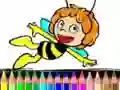 Игра Назад в школу: Пчелка Майя Книжка-раскраска онлайн