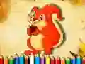 Squirrel Coloring Book