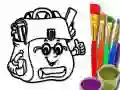 Back To School: School Bag Coloring Book