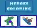 Игра Герои Раскраска онлайн Игра Герои Раскраска онлайн