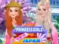 Игра  Поездка принцесс в Японию онлайн