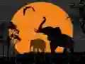 Игра Силуэт слона: Пазл онлайн