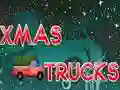 Игра Рождественские Грузовики Пазл онлайн Игра Рождественские Грузовики Пазл онлайн