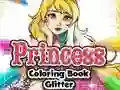Princess Coloring Book Glitter