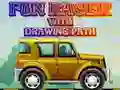 Игра Забавный гонщик с рисованием пути онлайн