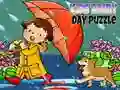 Игра Детский пазл дождливый день онлайн