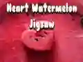 Игра Арбузное сердце Пазл онлайн Игра Арбузное сердце Пазл онлайн