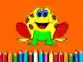 Back To School: Frog Coloring Book