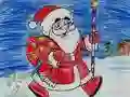 Игра Раскраска Санта Клауса онлайн